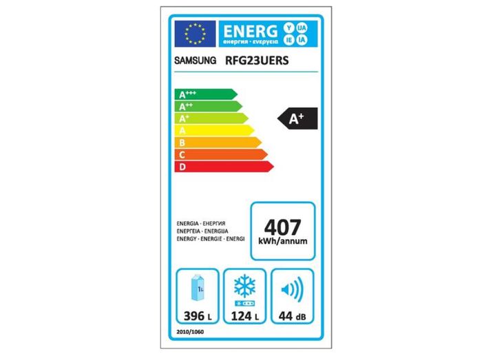 Samsung RFG 23UERS1 energetický štítek