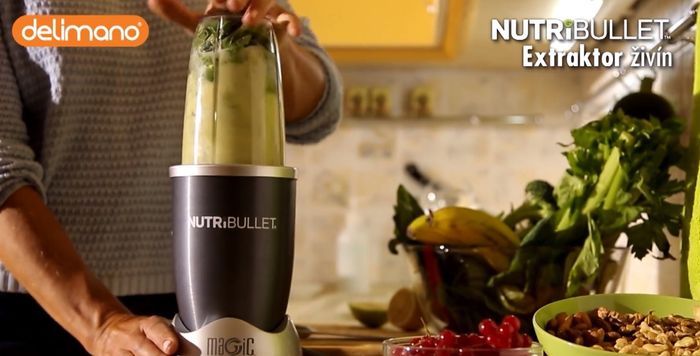 Mixování v Delimano Nutribullet 600