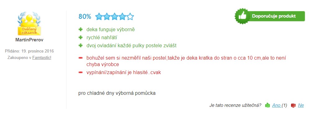 Recenze a zkušenosti s vyhřívací dekou Klarstein Winter Dreams