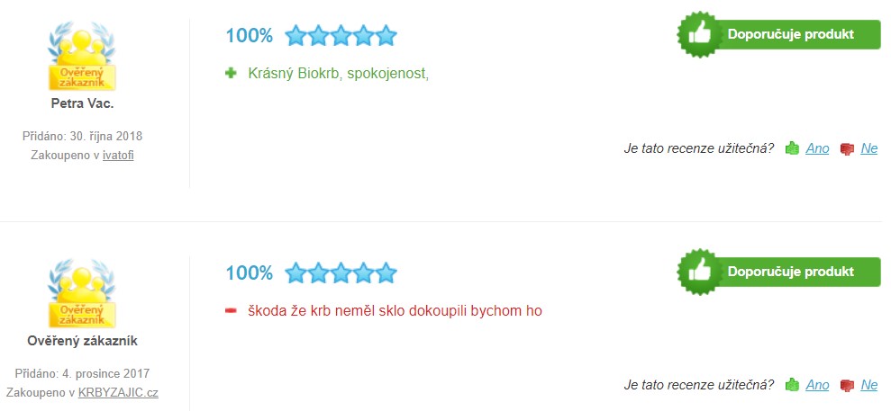 Recenze a zkušenosti s biokrbem Kratki Delta 3