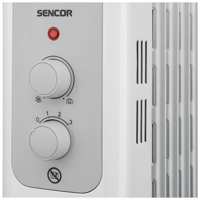 Ovládání olejového radiátoru Sencor SOH 3209WH