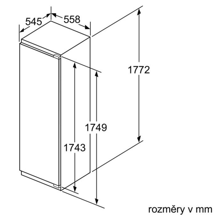 Siemens KI 81RAD30 rozměry