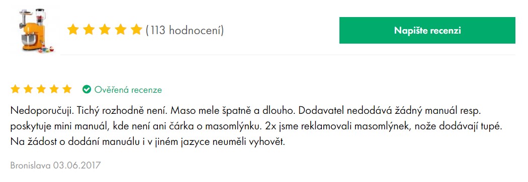 Recenze a zkušenosti s kuchyňským robotem Klarstein Lucia Orangina