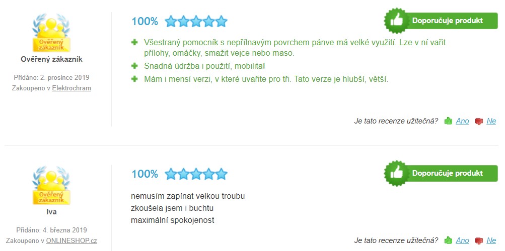 Recenze a zkušenosti s pečící pánví ETA Piesta 2160 