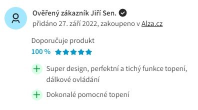 Recenze a zkušenosti s horkovzdušným ventilátorem Elíz EBF 8 Hot & Cool