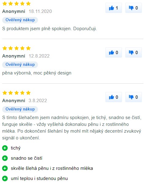 Recenze a zkušenosti s napěňovačem mléka Lauben Milk Frother 550BC