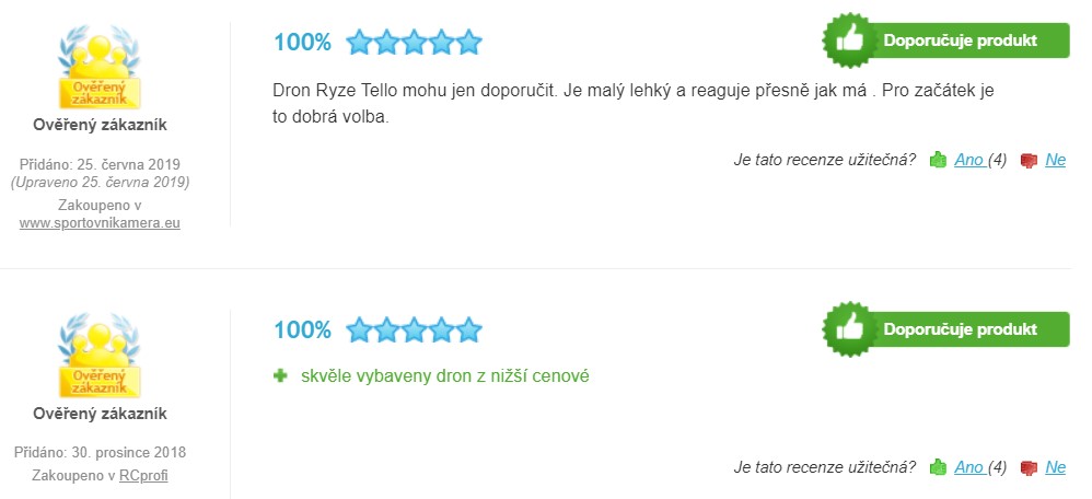 Recenze a zkušenosti s dronem Ryze Tech Tello