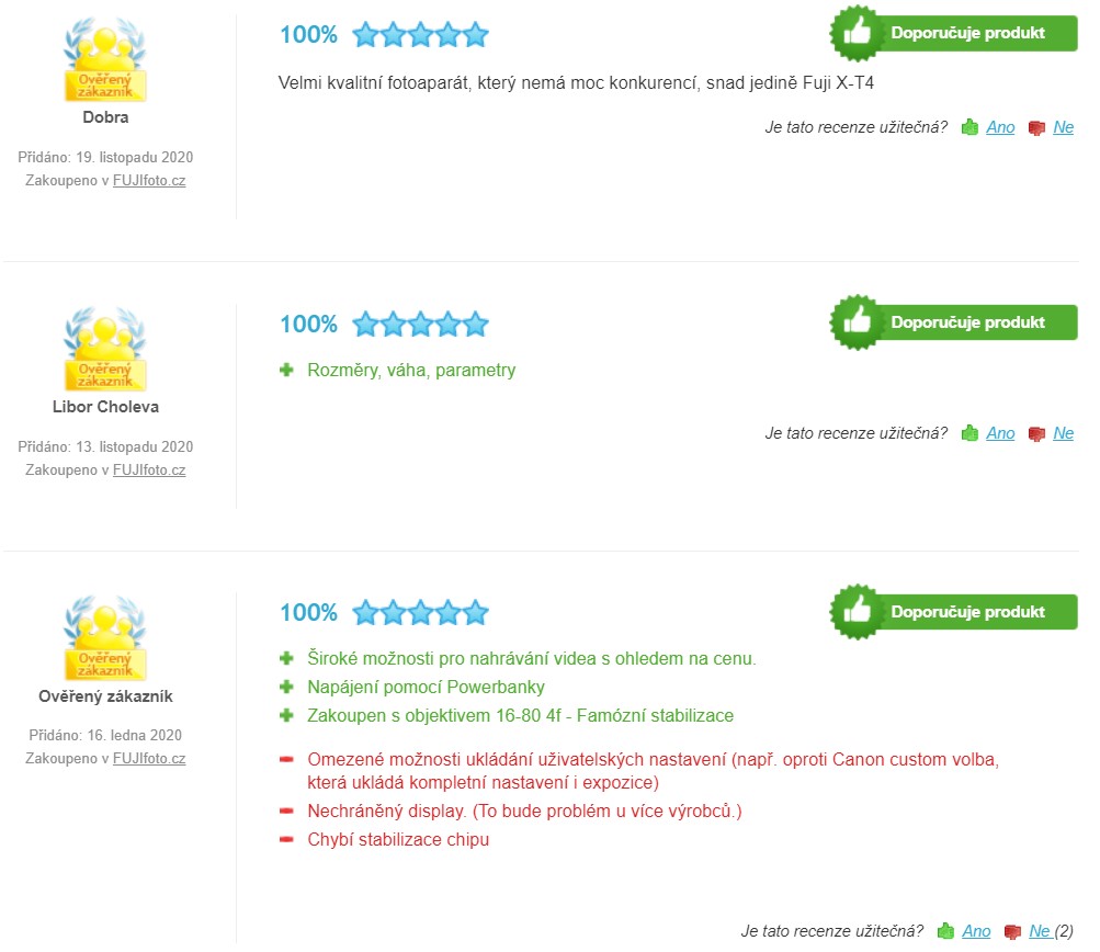 Recenze a zkušenosti s fotoaparátem Fujifilm X-T3