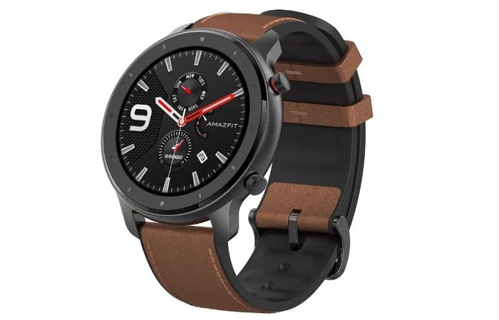 Inteligentní hodinky Xiaomi Amazfit GTR 47 mm s hnědým páskem