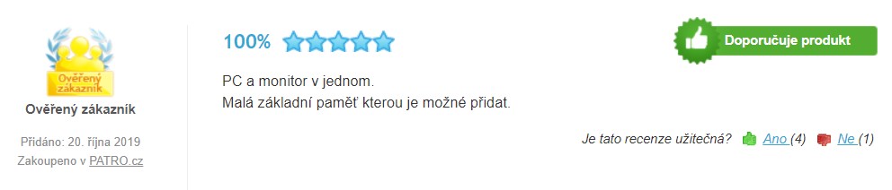 Zkušenosti a recenze se stolním počítačem Umax U-One 24AL Plus