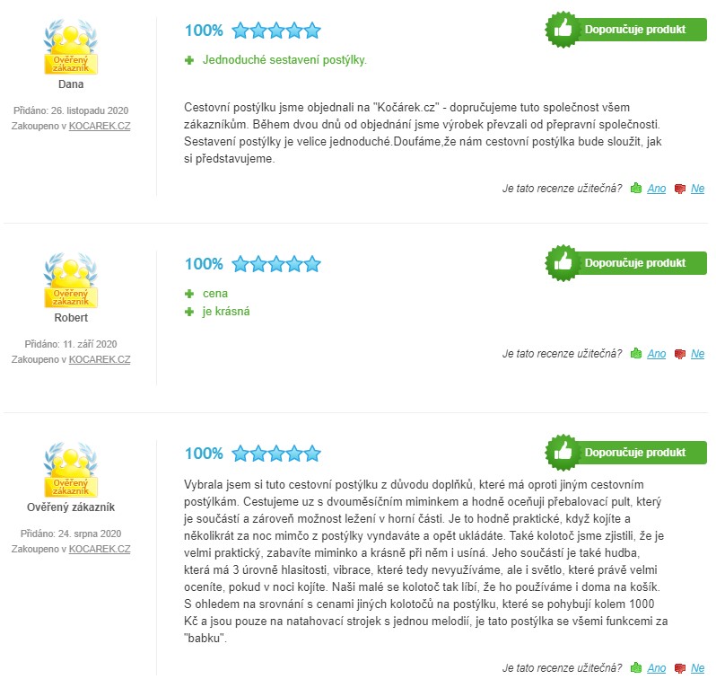 Recenze a zkušenosti s cestovní postýlkou ​​Kinderkraft Joy s doplňky