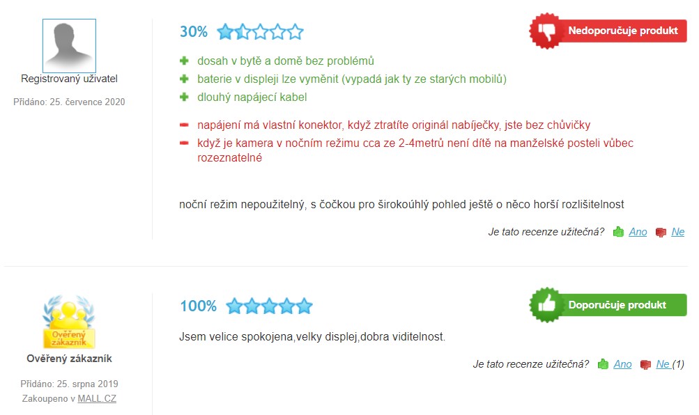 Recenze a zkušenosti s elektronickou chůvičkou VTech VM5261