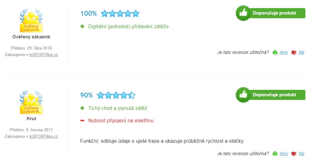 Recenze a zkušenosti s cyklotrenažérem inSPORTline Atana