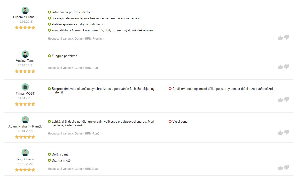 Recenze a zkušenosti s hrudním pásem Garmin HRM-Tri