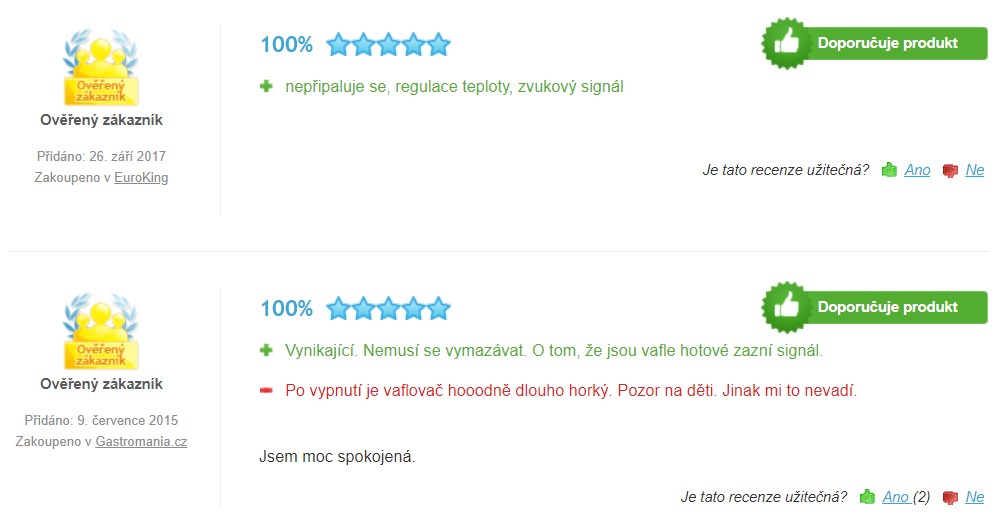 Recenze a zkušenosti s vaflovačem Graef WA 80