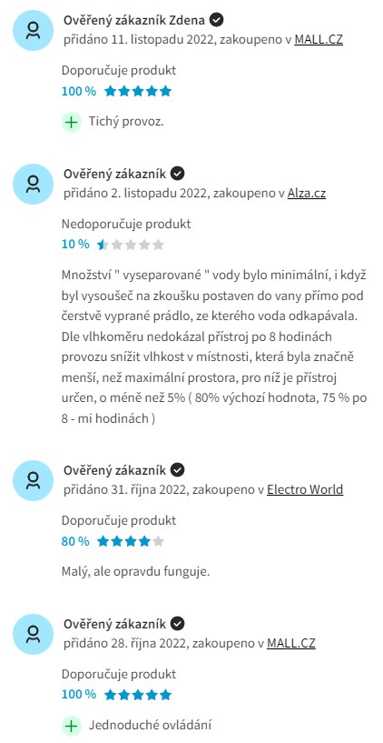 Recenze a zkušenosti s odvlhčovačem vzduchu Rohnson R-9006 ECO dry