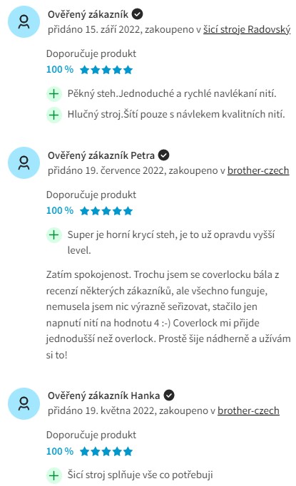 Recenze a zkušenosti s šicím strojem Brother CV3550