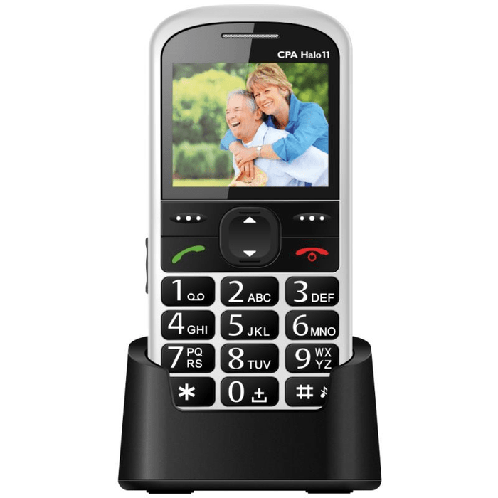 Mobilní telefon pro seniory s nabíjecí stanicí CPA Halo 11