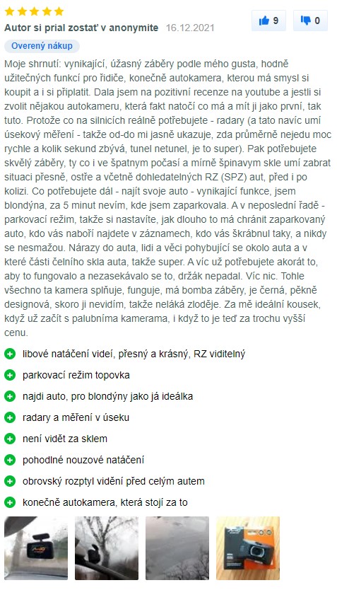 Zkušenosti a recenze s kamerou do auta Mio MiVue 886