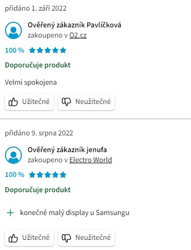 Recenze a zkušenosti s mobilním telefonem Samsung Galaxy S22